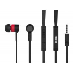 Super Bass Stereo Headset with Mic and Volume Control K-S355 (Black - Red)